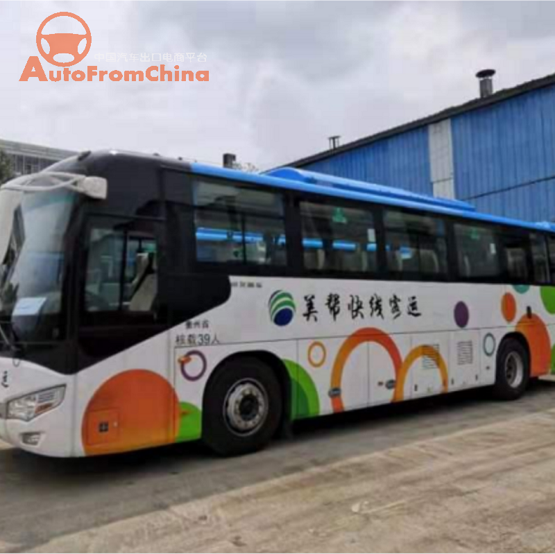 Used 2018 model  Shenlong electric Bus ,NEDC Range 420km, 254.71kWh  45Seats