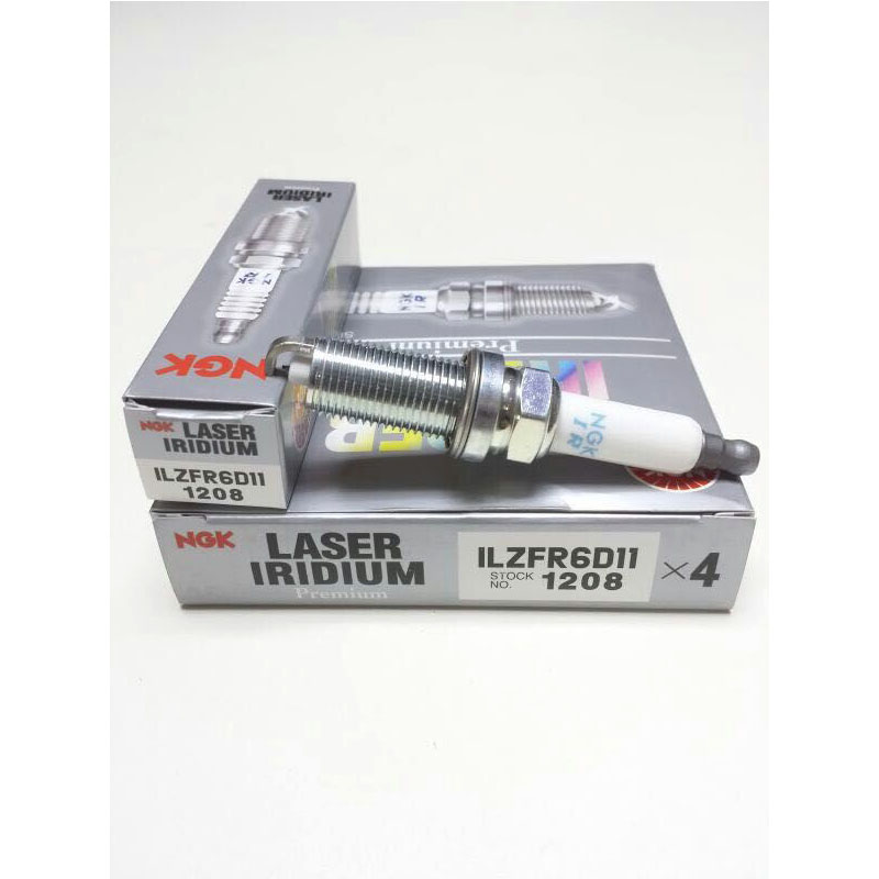 NGK LASER IRIDIUM Iridium Spark Plugs ILZFR6D11 1208 Set of 4 Free Shipping